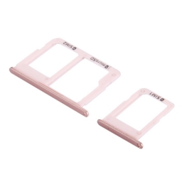 SOPORTE BANDEJA SIM DUAL SAMSUNG GALAXY J7 PRIME G610 ROSA