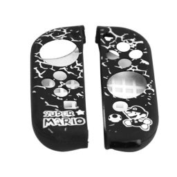 FUNDA PROTECTOR SILICONA MANDOS JOY-CON NINTENDO SWITCH COMBINADA MARIO BLANCO Y NEGRO