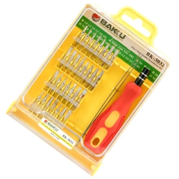 SET DESTORNILLADOR 32 EN 1 BAKU PUNTAS INTERCAMBIABLES MAGNETICAS Y PINZA 3032