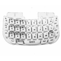 TECLADO BLACKBERRY 8520 BLANCO