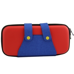 FUNDA TRANSPORTE PROTECTORA RIGIDA PARA NINTENDO SWITCH ATUENDO ROJO Y AZUL