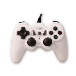 JOYSTICK USB PC NOTEBOOK CABLEADO BLANCO NOGA