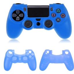 FUNDA PROTECTOR DE SILICONA PARA JOYSTICK PLAYSTATION 4 AZUL