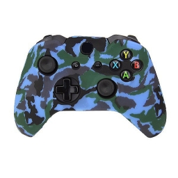 FUNDA PROTECTOR DE SILICONA JOYSTICK XBOX ONE CAMUFLADO AZUL