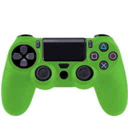 FUNDA PROTECTOR DE SILICONA PARA JOYSTICK PLAYSTATION 4 VERDE