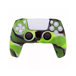 FUNDA PROTECTOR DE SILICONA PARA JOYSTICK PS5 CAMUFLADO VERDE