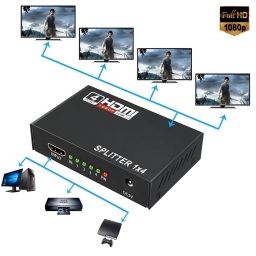 SPLITTER DIVISOR MULTIPLICADOR SEAL HDMI EN 4 PANTALLAS