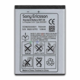 BATERA SONY ERICSSON BST-36 W200 W800 K800 K300 W600 K310