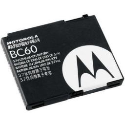 BATERA MOTOROLA BC60 C261 KRZR K1 L2 L6 L7 L8 V1150 V3X V8 SLVR Z10