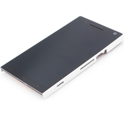 PANTALLA COMPLETA LCD CON TCTIL Y MARCO SONY ERICSSON S LT26  BLANCA