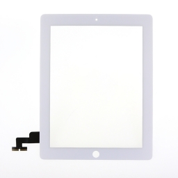 PANTALLA TACTIL TOUCH IPAD 2 BLANCO CON BOTON HOME COMPLETO Y ADHESIVOS INSTALADOS