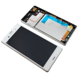 PANTALLA LCD DISPLAY CON TOUCH SONY D6603 D6616 D6643  D6653 L55T XPERIA Z3 CON MARCO BLANCA