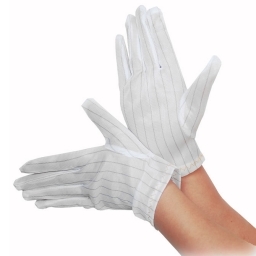 PAR GUANTES ANTIESTATICOS BLANCOS PARA TRABAJOS DE ELECTRONICA