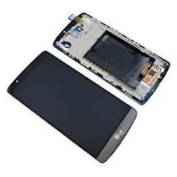 PANTALLA LCD DISPLAY CON TOUCH LG D855 OPTIMUS G3 NEGRO / GRIS CON MARCO