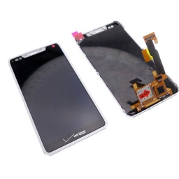 PANTALLA LCD DISPLAY CON TOUCH MOTOROLA XT907 RAZR M CON MARCO BLANCA