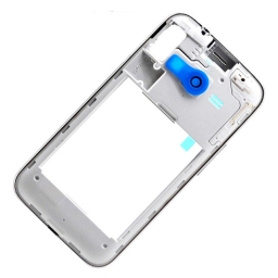 CARCASA INTERMEDIA SAMSUNG G313ML GALAXY ACE 4 CON BIXEL Y PROTECTOR DE CAMARA BLANCA