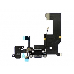 FLEX IPHONE 5G CONECTOR DE AUDIO Y CARGA NEGRO