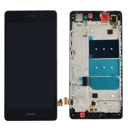 PANTALLA LCD DISPLAY CON TOUCH HUAWEI P8 LITE CON MARCO NEGRA