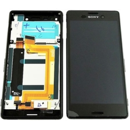 PANTALLA LCD DISPLAY CON TOUCH SONY E2303 E2306 E2312 E2353 E2363 XPERIA M4 AQUA NEGRA CON MARCO