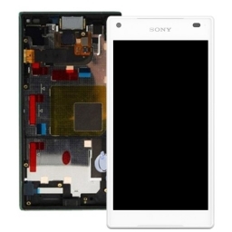 PANTALLA LCD DISPLAY CON TOUCH SONY XPERIA Z5 COMPACT BLANCA CON MARCO