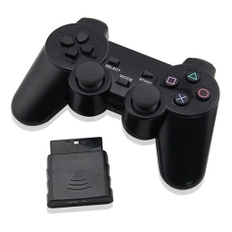 JOYSTICK INALAMBRICO PLAYSTATION 2 COMPATIBLE NEGRO