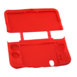 FUNDA PROTECTOR SILICONA NINTENDO NEW 3DS XL ROJA