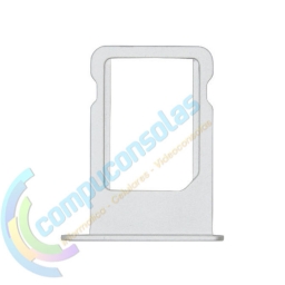 BANDEJA CHIP SIM IPHONE 5 SE PLATA
