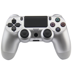 JOYSTICK INALAMBRICO PLAYSTATION 4 COMPATIBLE PLATA