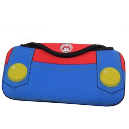 FUNDA TRANSPORTE ACOLCHADA NINTENDO SWITCH  MARIO AZUL Y ROJO