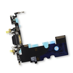 FLEX CONECTOR DE CARGA  Y MICROFONO IPHONE 8 NEGRO