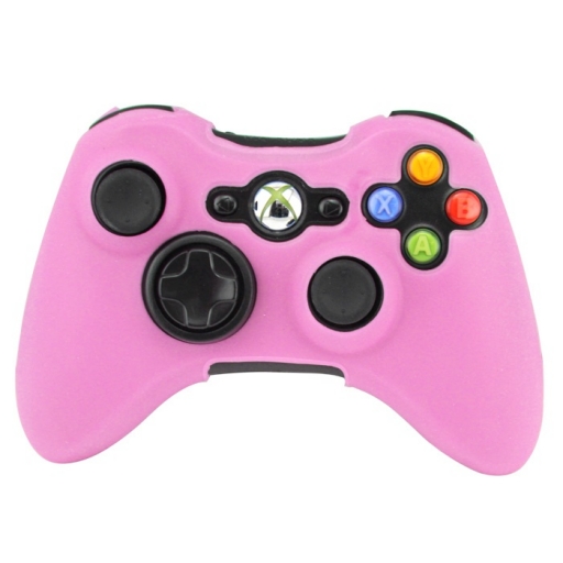 FUNDA PROTECTOR DE SILICONA JOYSTICK XBOX360 ROSA