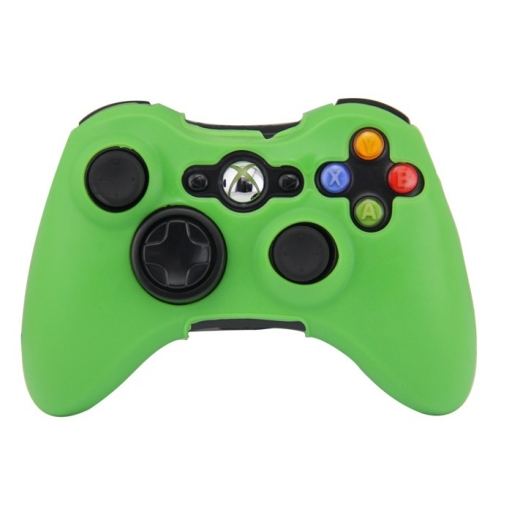 FUNDA PROTECTOR DE SILICONA JOYSTICK XBOX360 VERDE