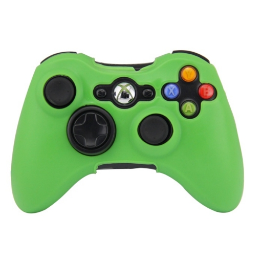 FUNDA PROTECTOR DE SILICONA JOYSTICK XBOX360 VERDE