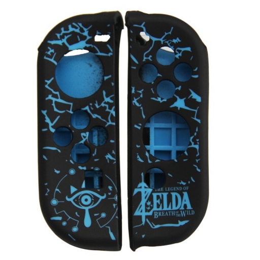 FUNDA PROTECTOR SILICONA DE MANDOS JOY-CON PARA SWITCH ZELDA AZUL Y NEGRO