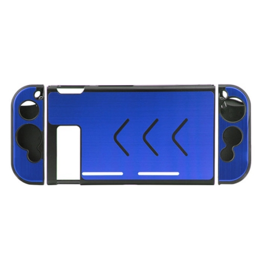 ESTUCHE PROTECTOR RIGIDO ALUMINIO PARA NINTENDO SWITCH Y JOYCON AZUL