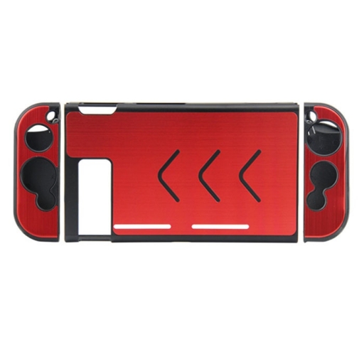 ESTUCHE PROTECTOR RIGIDO ALUMINIO PARA NINTENDO SWITCH Y JOYCON ROJO