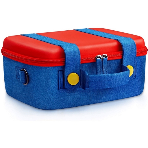 MALETA DE TRANSPORTE BOLSO GRANDE PARA NINTENDO SWITCH AZUL Y ROJO