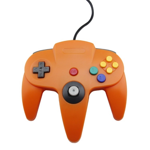 JOYSTICK CONTROL GAMEPAD NINTENDO 64 N64 COMPATIBLE NARANJA