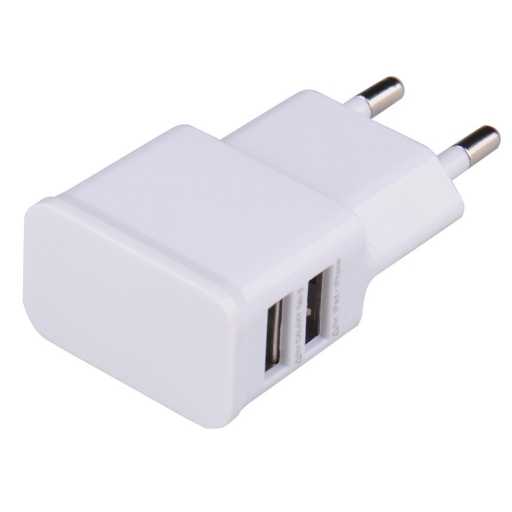 CARGADOR 220V A USB 5V 2A CON 2 PUERTOS USB