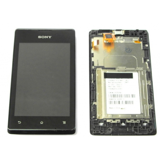 PANTALLA COMPLETA LCD CON TCTIL Y MARCO SONY ERICSSON XPERIA E C1505 c1605 NEGRO