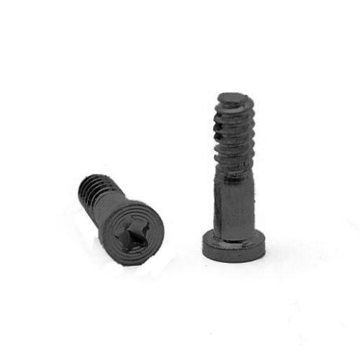 SET DE TORNILLOS IPHONE 5S EXTERNO CONECTOR DE CARGA 2 PIEZAS DE 5 PUNTAS NEGRO