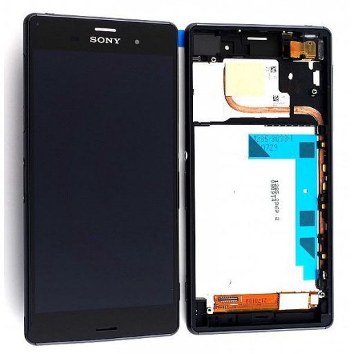 PANTALLA LCD DISPLAY CON TOUCH SONY D6603 D6616 D6643  D6653 L55T XPERIA Z3 NEGRA CON MARCO