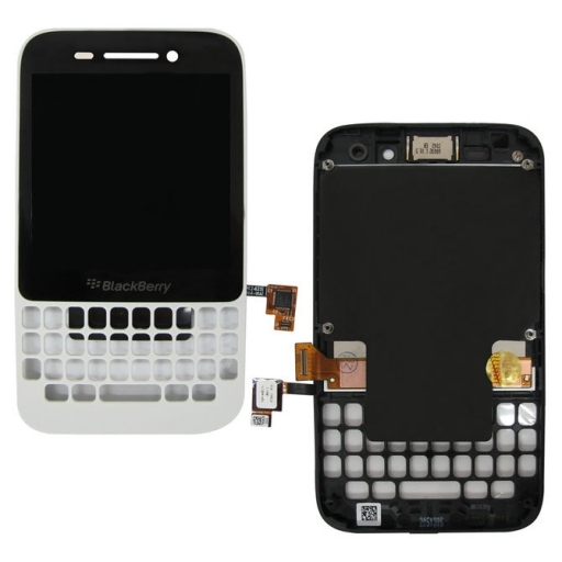 PANTALLA LCD DISPLAY CON TOUCH BLACKBERRY Q5 CON MARCO BLANCA