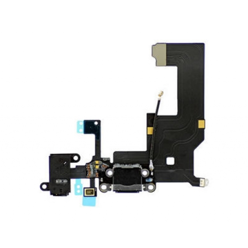 FLEX IPHONE 5G CONECTOR DE AUDIO Y CARGA NEGRO