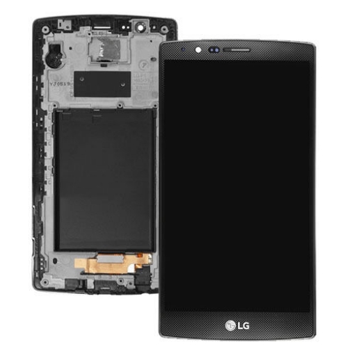 PANTALLA LCD DISPLAY CON TOUCH LG G4  CON MARCO NEGRA