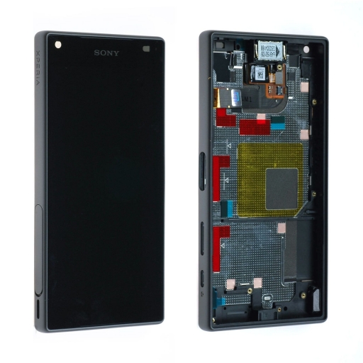 PANTALLA LCD DISPLAY CON TOUCH SONY XPERIA Z5 COMPACT NEGRA CON MARCO