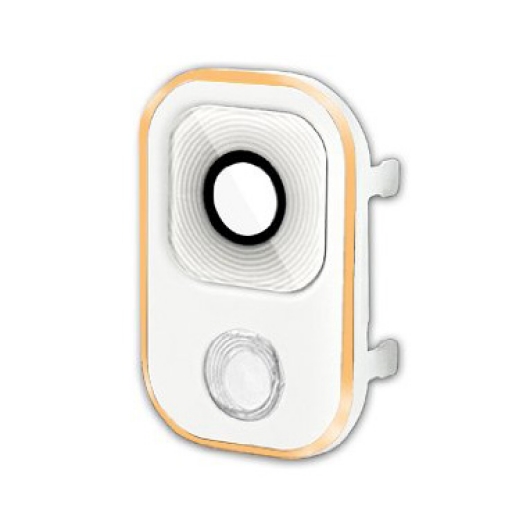 PROTECTOR CAMARA SAMSUNG N9005 GALAXY NOTE 3 BLANCO / DORADO