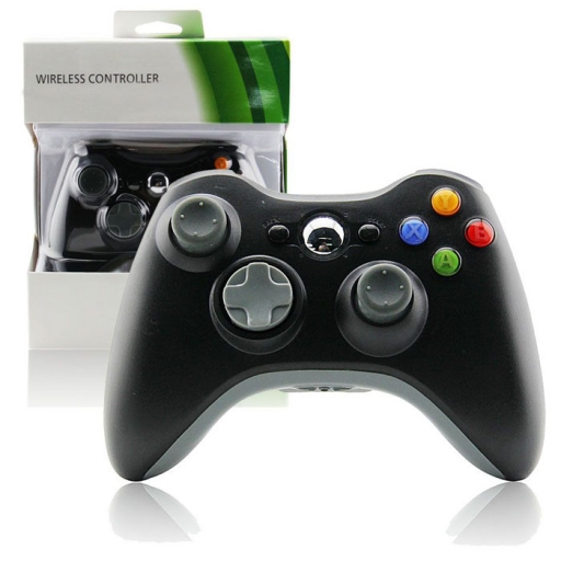 JOYSTICK INALAMBRICO XBOX 360 COMPATIBLE NEGRO