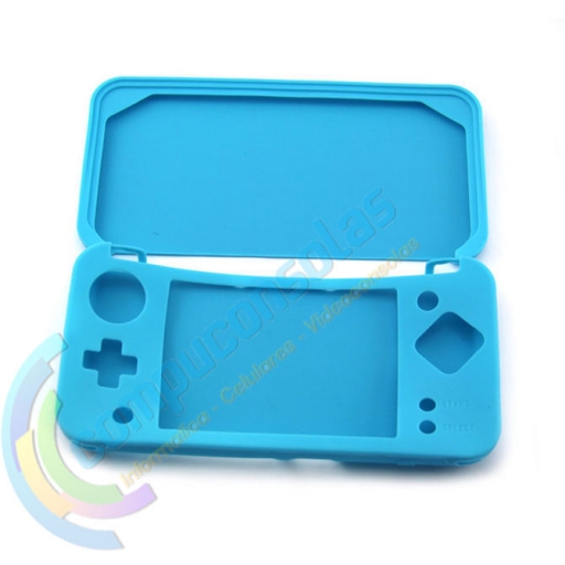 FUNDA PROTECTOR SILICONA NINTENDO NEW 2DS XL CELESTE