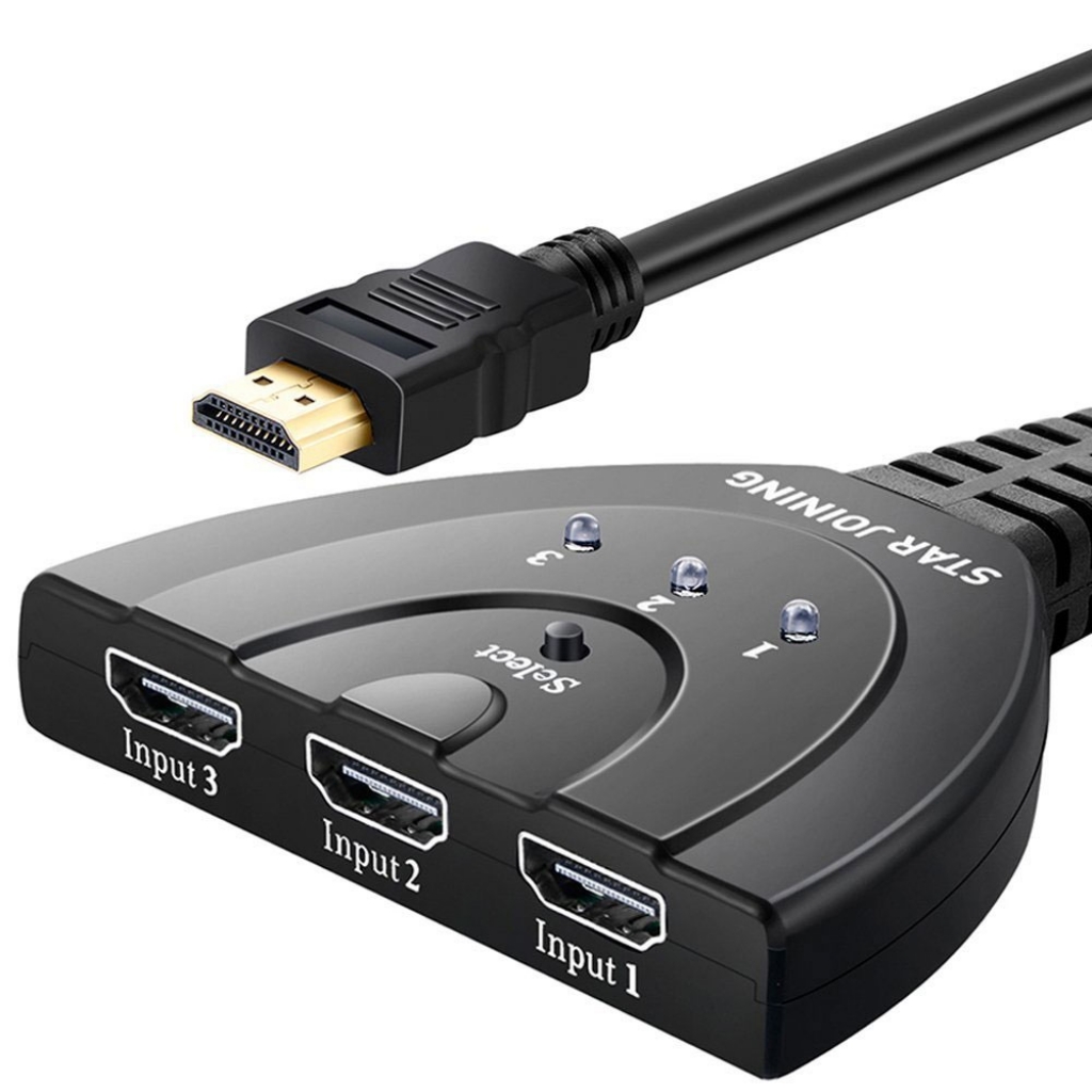 MULTIPLICADOR HDMI 3 PUERTOS HD CON SELECTOR INTELIGENTE AUTOMATICO Xbox  One Accesorios Xbox One